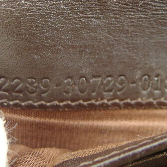 FENDI Three Folded Wallet Zucca Beige Canvas ~ Leather Authentic Used - Picture 10 of 10